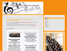 Tablet Screenshot of konzertchor-wuppertal.com